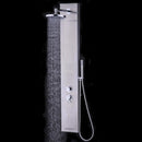 WATERJOY 55" Brushed Stainless Steel Shower Panel w- Hand Shower