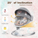 Baby Swing Electric Rocking Chair with Music Timer-Gray