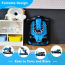 4-in-1 Foldable Activity Push Walker with Adjustable Height-Blue
