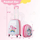 2 Pcs Kids Luggage Set 12" Backpack and 16" Kid Carry on Suitcase with Wheels