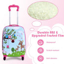 2 Pieces ABS Kids Suitcase Backpack Luggage Set