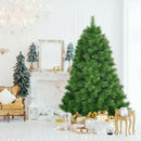 6 Feet Hinged Artificial Christmas Tree Holiday Decoration with Stand