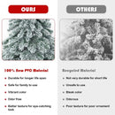6 Feet Snow Flocked Artificial PVC Christmas Tree