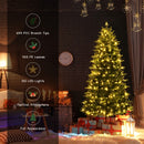 Realistic Pre-Lit Hinged Christmas Tree with Lights and Foot Switch-6 ft