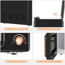 700W Retro Countertop Microwave Oven with 5 Micro Power and Auto Cooking Function-Golden