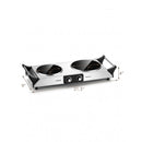 Ceramic Infrared Countertop Stove with Temperature Control and Insulated Cool Handles