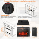 25 Inches Recessed Electric Heater