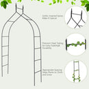 8' 4" x 4' 7" Gothic Steel Rose Arch