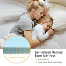 4" Gel Injection Memory Foam Mattress Top Ventilated Mattress Double Bed-Full Size