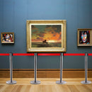 6 Pcs Crowd Control Barrier Stanchion Posts Queue Belt