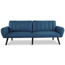 Sofa Futon Bed Sleeper Couch Convertible Mattress-Navy