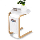 Bentwood Accent Coffee Table Round Tabletop with Storage Bag