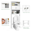 Bathroom Wood Organizer Shelf Storage Rack with Cabinet