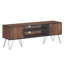 60" TV Stand Media Center Storage Cabinet with Metal Leg