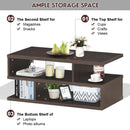 3-tier Rectangular Modern Console Table Coffee Table