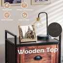 3 Drawer Fabric Dresser Storage Tower Nightstand