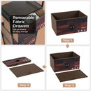 4 Drawer Fabric Dresser Storage Tower Nightstand