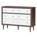 6 Drawer Wood Chest of Drawers Storage Freestanding Cabinet Organizer