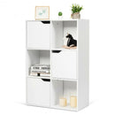 6 Cube Wood Storage Shelves Organization