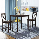 Square Rubber Wood Dining Table
