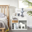 3-tier Side Table with Storage Shelf & Drawer Space