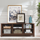 60"  Entertainment TV Stand Cabinet-Brown