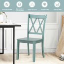Set of 2 Cross Back Wood Dining Chair