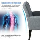 Executive Guest Chair Reception Waiting Room Arm Chair-Gray