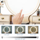Makeup Vanity Table Set 3 Color Lighting Dressing Table-Navy