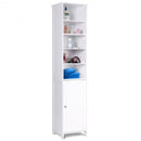 72" H Bathroom Free Standing Floor Storage Shelving Cabinet