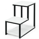 3-Tier Sofa Side Table Night Stand-White