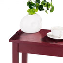Tall Wooden Sofa End Table Side Table