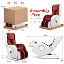Full Body Zero Gravity Massage Chair Recliner with SL Track Heat -Red