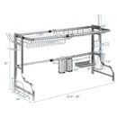 Stainless Steel Adjustable Dish Drainer Shelf