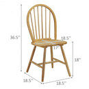 Set of 2 Vintage Windsor Wood Chair with Spindle Back for Dining Room