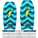 37" Lightweight Bodyboard with Wrist Leash for Kids and Adults-M
