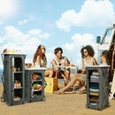 Folding Pop-Up Cupboard Compact Camping Storage Cabinet with Bag-XL