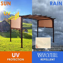 12 x 9 ft Outdoor Pergola Gazebo Canopy Sun Shelter  with Steel Frame