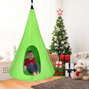 32" Kids Nest Swing Chair Hanging Hammock Seat for Indoor Outdoor-Green