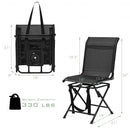 Foldable 360-degree Swivel Hunting Chair with Iron Frame for All-weather Outdoor