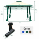 13'x13' Pop Up Canopy Tent Instant Outdoor Folding Canopy Shelter-Green