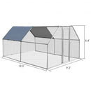 9.5' x 12.5'  Large Walk In Chicken Coop Run House