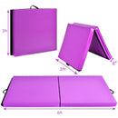 6 x 2 Feet Folding Exercise Aerobics Stretch Yoga Mat with Handle