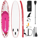 10.6' Inflatable Adjustable Paddle Board with Carry Bag