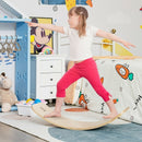 12 Inch Wooden Wobble Toy Balance Board-Natural