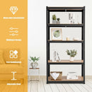 Adjustable Heavy Duty 4 Level Garage Tool Shelf Storage-Black