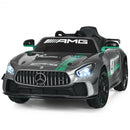 12V Kids Ride On Car with Remote Control-Silver Gray