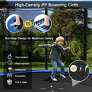 8-10-12-14-15-16Feet Outdoor Trampoline Bounce Combo with Safety Closure Net Ladder-10 ft