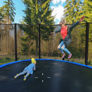 8-10-12-14-15-16Feet Outdoor Trampoline Bounce Combo with Safety Closure Net Ladder-15 ft