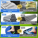 Outdoor Trampoline with Safety Closure Net-8 ft